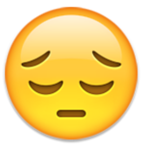 Pensive Face Emoticon Emoji HTML code