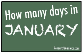 How many days in January?