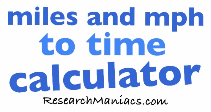 miles-and-mph-to-time-calculator