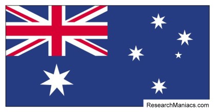 Australia flag. What does Australia flag look and represent?