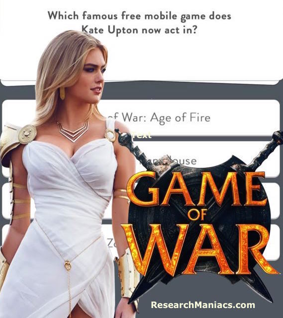 Kate Upton in Trivia Crack