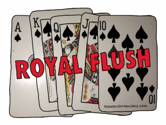 poker flush royal probability getting beats hands researchmaniacs games