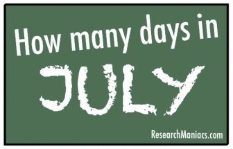 How many days in July?