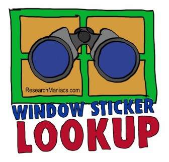 vehicle window sticker lookup