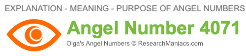 Angel Number 4071 meaning Angel Number 4071