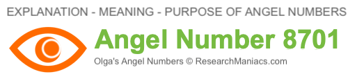 Angel Number 8701 meaning Angel Number 8701