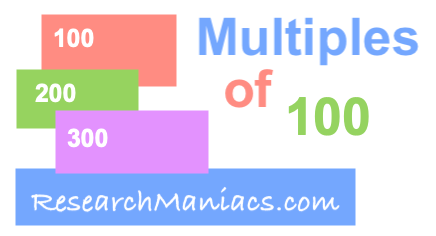 Multiples of 100