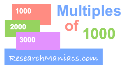 Multiples of 1000