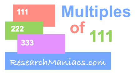 Multiples of 111