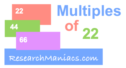 Multiples of 22