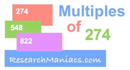 Multiples of 274