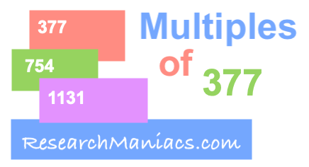 Multiples of 377