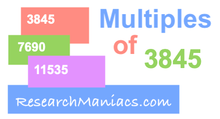 Multiples of 3845