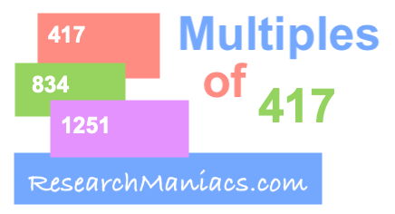 Multiples of 417