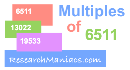 Multiples of 6511