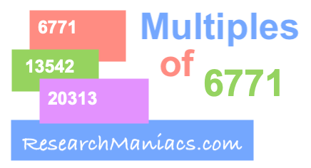 Multiples of 6771