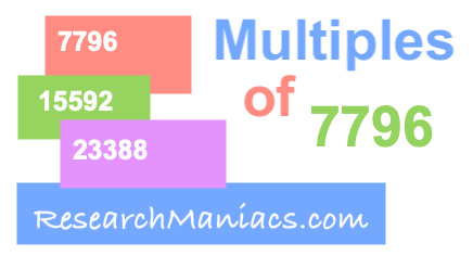 What are the multiples of 7796 Multiples of 7796