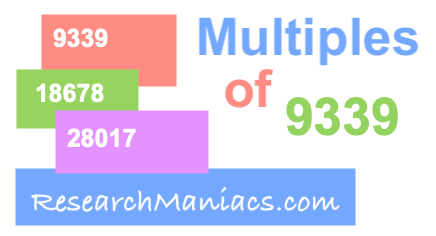 Multiples of 9339