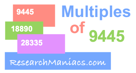 Multiples of 9445
