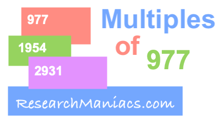 Multiples of 977