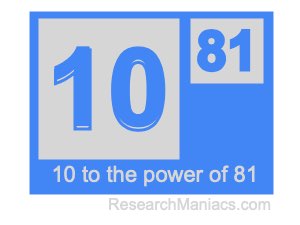 10 to the power of 81