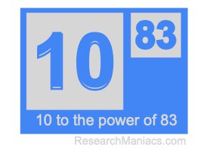 10 to the power of 83