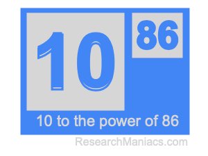 10 to the power of 86
