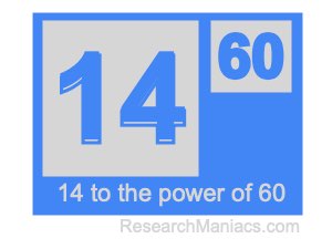 14 to the power of 60