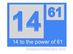 14 to the power of 61