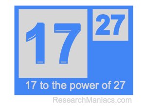 17 to the power of 27