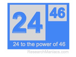 24 to the power of 46
