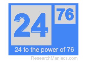 24 to the power of 76