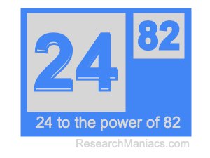 24 to the power of 82