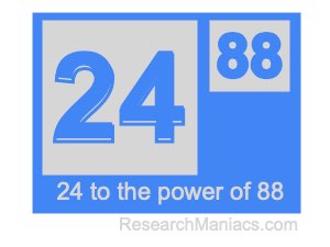 24 to the power of 88