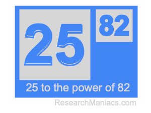25 to the power of 82