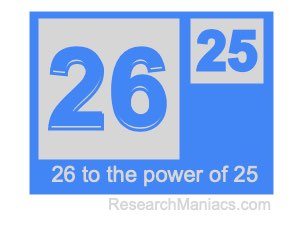 26 to the power of 25