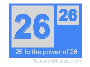 26 to the power of 26