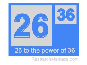 26 to the power of 36