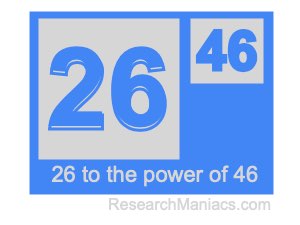 26 to the power of 46