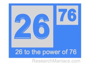 26 to the power of 76