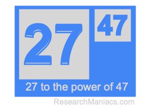 27 to the power of 47