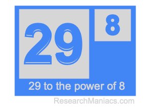 29 to the power of 8