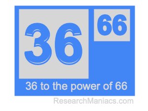 36 to the power of 66