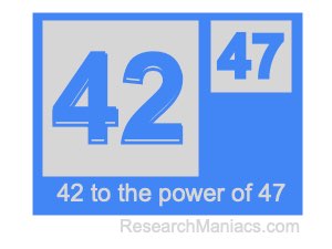 42 to the power of 47