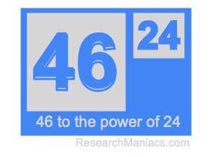 46 to the power of 24