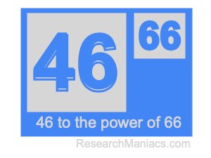 46 to the power of 66
