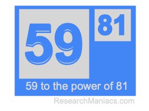 59 to the power of 81