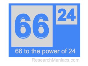 66 to the power of 24