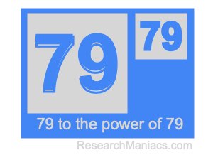 79 to the power of 79