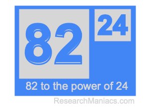 82 to the power of 24